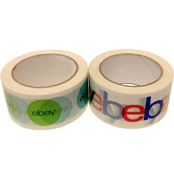 eBay Other - 2 Rolls Official EBAY Branded Packing Tape 75' x 2" Shipping Supplies New